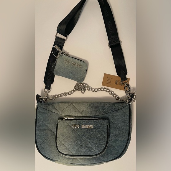 *NWT* Steve Madden Denim‎ Bag - Picture 2 of 12